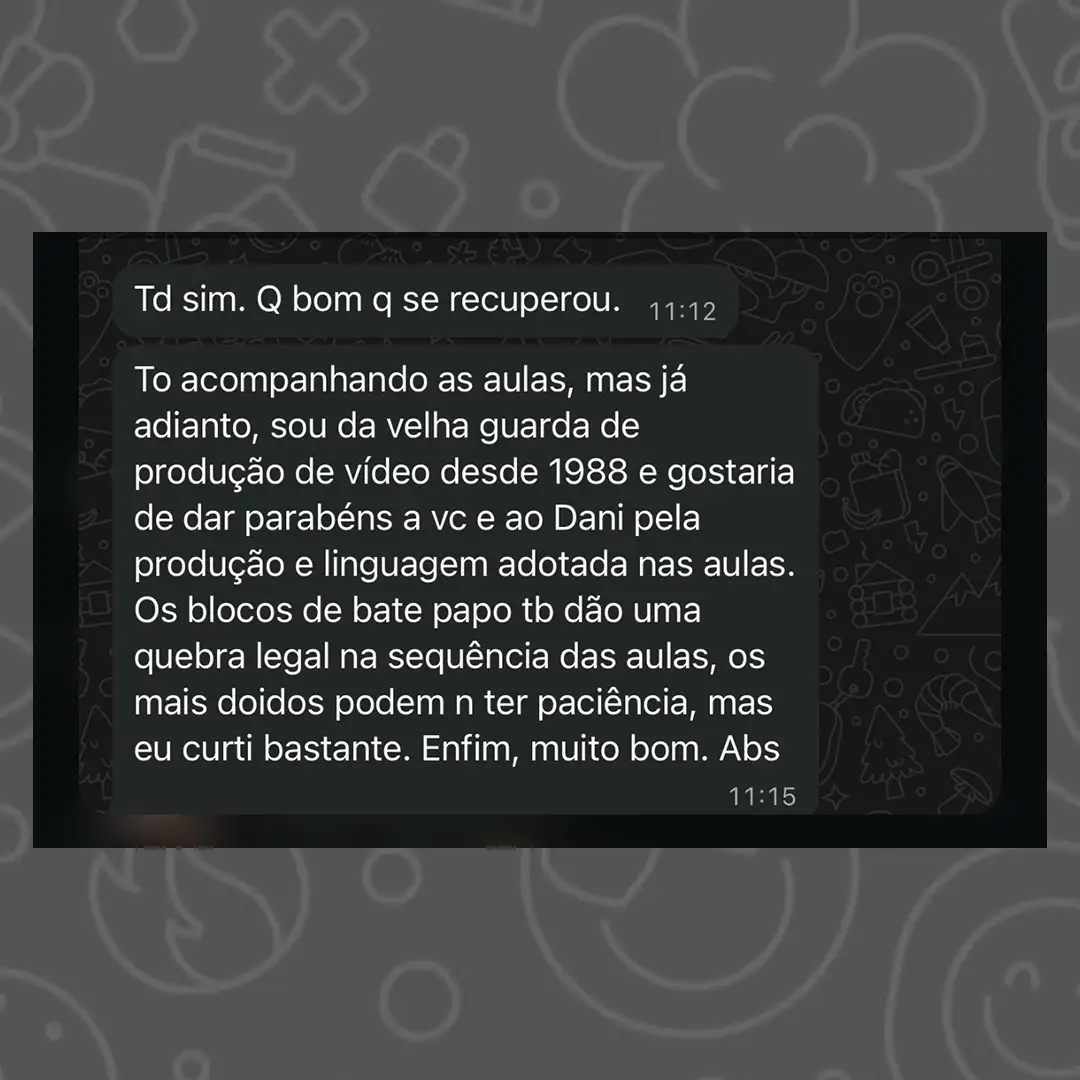 Depoimento aluno